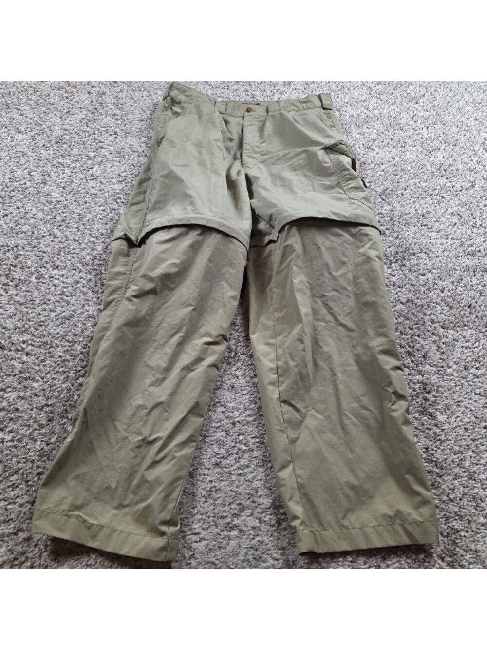 Guide Gear Convertible Cargo Pants Medium Short Tan Hiking Outdoor Lightweight